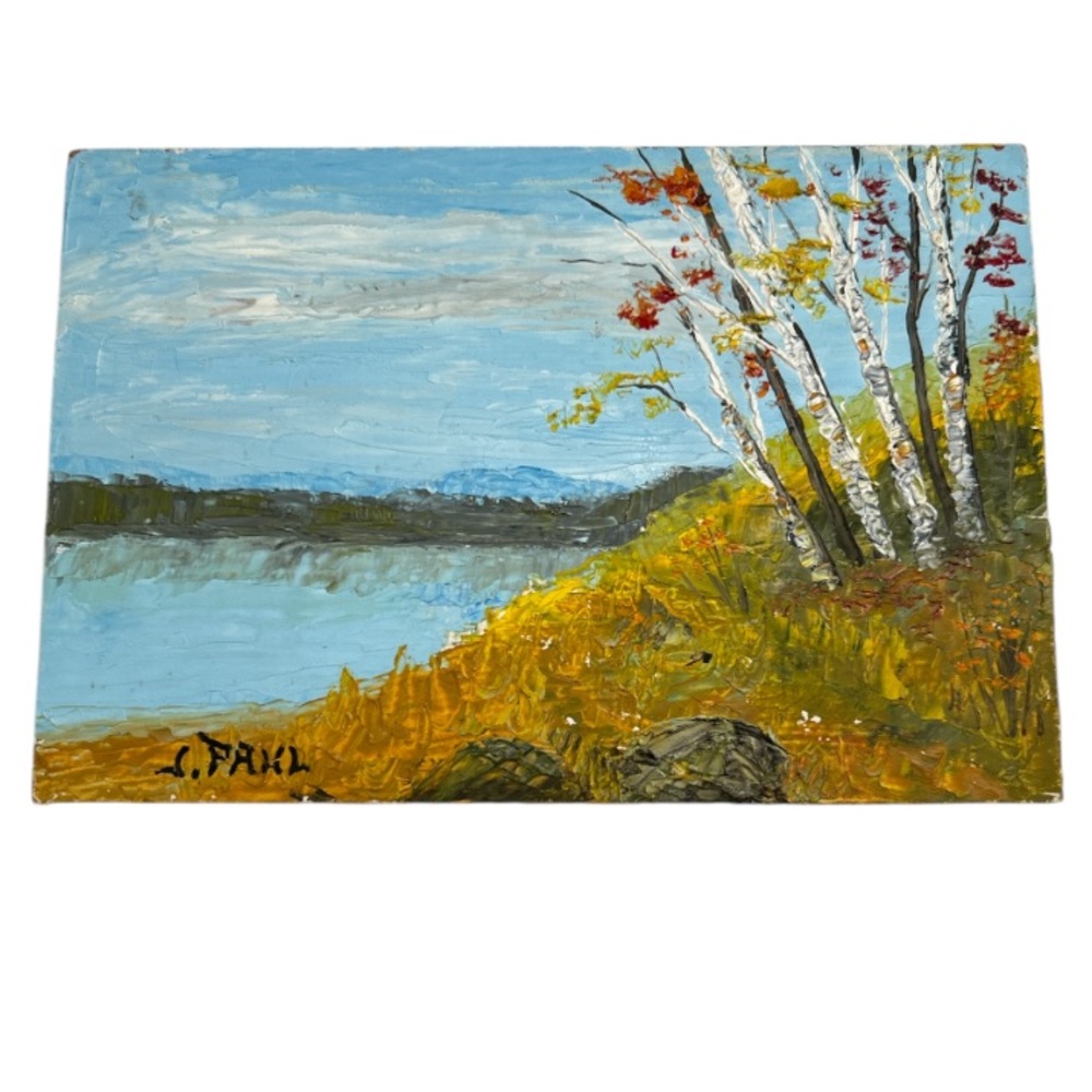Oil Painting By Canadian Artist Robert John Paul MacBrien Mini Landscape